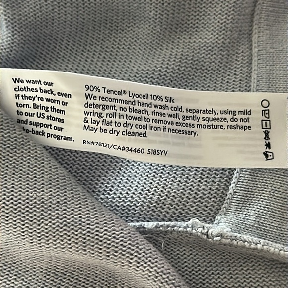 Eileen Fisher Tencel Blend Tunic Sweater Top Short Sleeve Sz Medium Minimalist - Picture 8 of 8